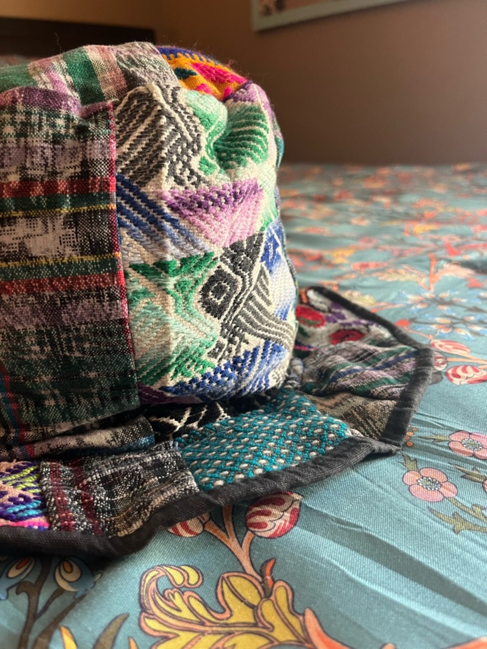 Patchwork Boho Bucket Hat - Multicolor - Picture 2 of 5